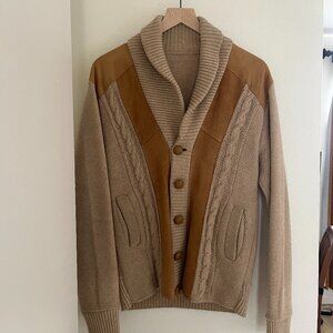 Vintage 70s Suede Sweater